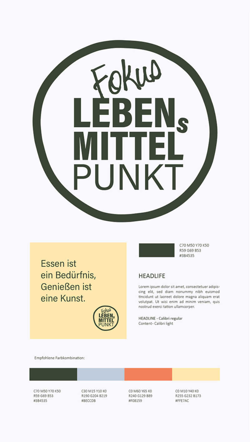 Fokus Lebensmittelpunkt